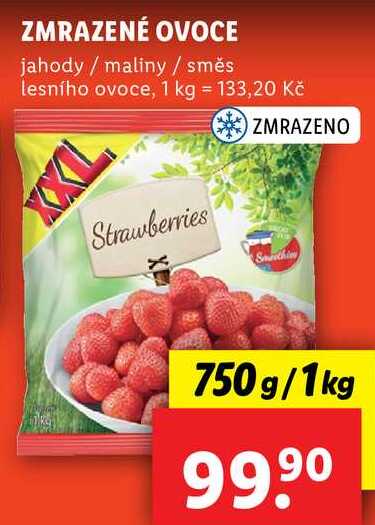 ZMRAZENÉ OVOCE, 750 g/1 kg