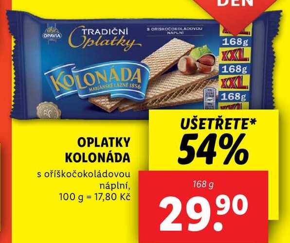 OPLATKY KOLONÁDA, 168 g