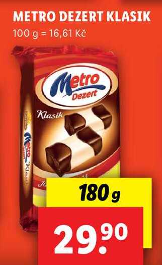 METRO DEZERT KLASIK, 180 g