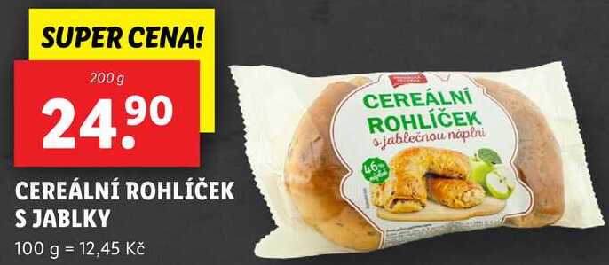 CEREÁLNÍ ROHLÍČEK S JABLKY, 200 g