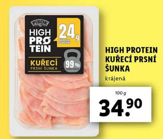 HIGH PROTEIN KUŘECÍ PRSNÍ ŠUNKA, 100 g