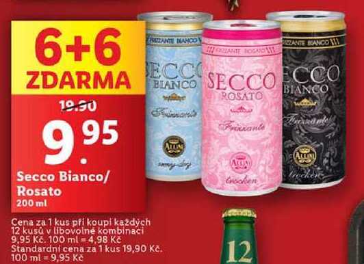 Secco Bianco/Rosato, 200 ml 