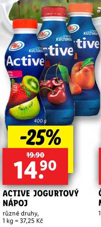 ACTIVE JOGURTOVÝ NÁPOJ, 400 g