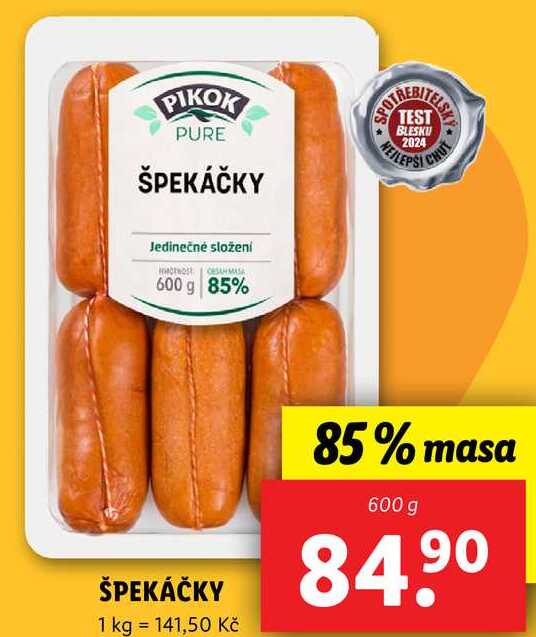 ŠPEKÁČKY, 600 g