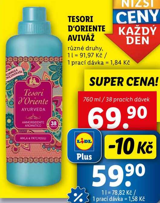 TESORI D'ORIENTE AVIVÁŽ, 760 ml/38 PD