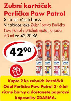Zubní kartáček Perlička Paw Patrol  