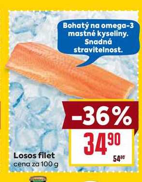 Losos filet cena za 100g