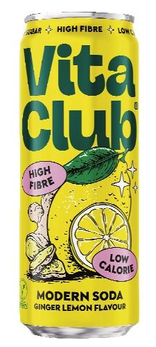 Vita Club soda příchuť Zázvor-citron, 330 ml