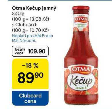 Otma Kečup jemný, 840 g  