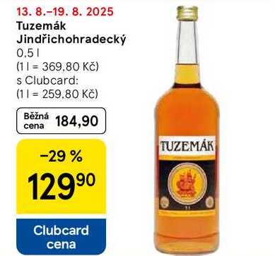 Tuzemák Jindřichohradecký, 0,5 l