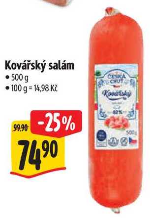 Kovářský salám, 500 g 