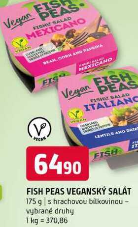Fish peas veganský salát 175 g s hrachovou bílkovinou vybrané druhy 