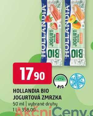 Hollandia bio jogurtová zmrzka 50 ml vybrané druhy 