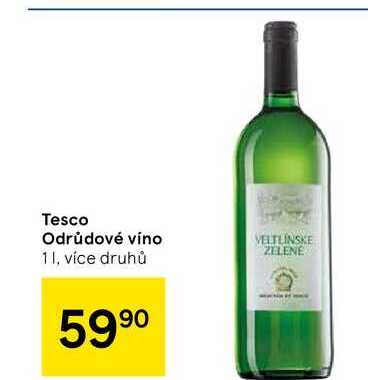 Tesco Odrůdové víno, 1 l 