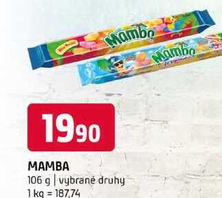 Mamba 106 g vybrané druhy 