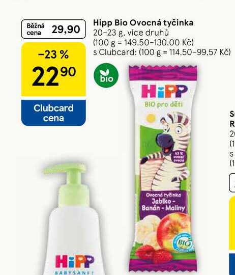 Hipp Bio Ovocná tyčinka, 20-23 g 