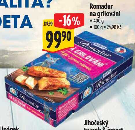 Romadur na grilování, 400 g