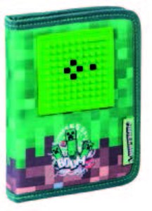 PIXIE CREW & MINECRAFT Školní penál jednochlopňový
