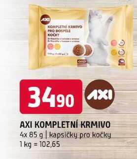 AXI KOMPLETNÍ KRMIVO 4x 85 g kapsičky pro kočky 