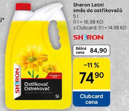 Sheron Letní směs do ostřikovačů, 5 l 