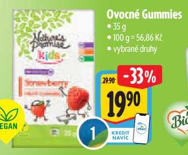 Ovocné Gummies, 35 g