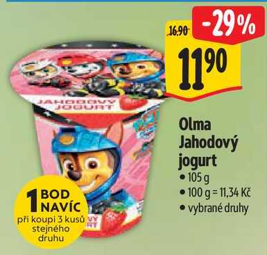 Olma Jahodový jogurt, 105 g 
