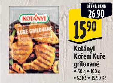 Kotányi Koření Kuře grilované, 30 g