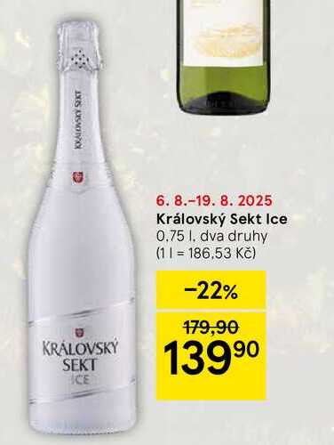 Královský Sekt Ice, 0.75 , dva druhy