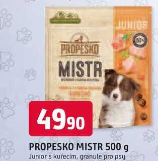 PROPESKO MISTR 500 g Junior s kuřecím, granule pro psy
