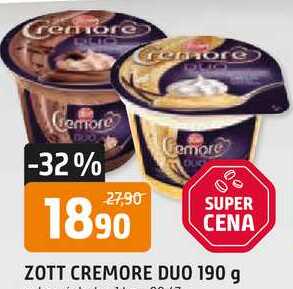 ZOTT CREMORE DUO 190 g 