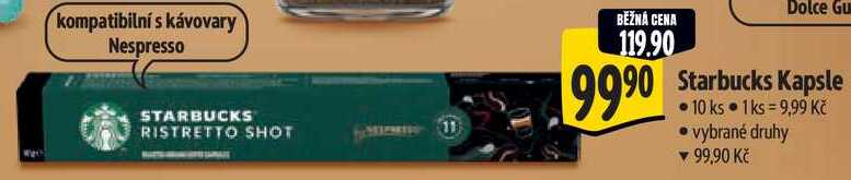 Starbucks Kapsle, 10 ks 