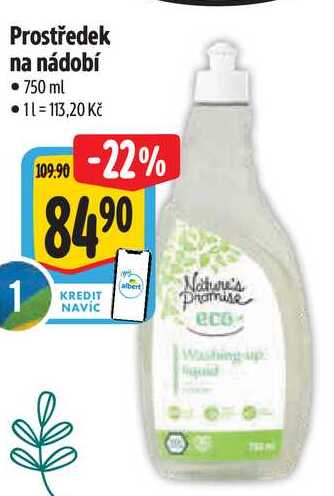 Prostředek na nádobí, 750 ml
