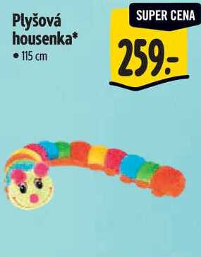 Plyšová housenka