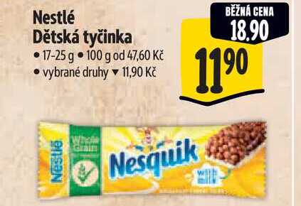  Nestlé Dětská tyčinka 17-25 g 
