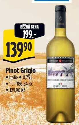 Pinot Grigio, 0,75 l