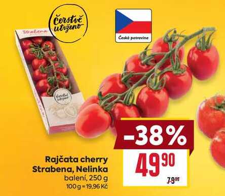 Rajčata cherry Strabena, Nelinka balení, 250g