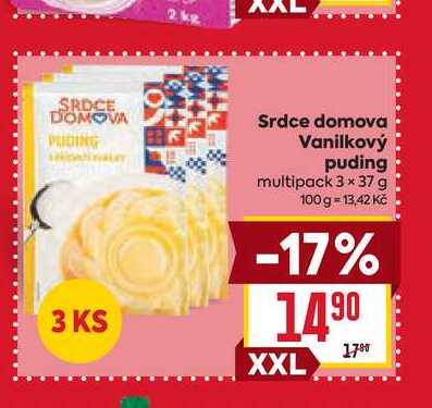 Srdce domova Vanilkový 3 ks