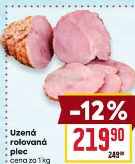 Uzená rolovaná plec cena za 1kg