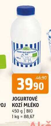 JOGURTOVÉ KOZÍ MLÉKO 450 g 