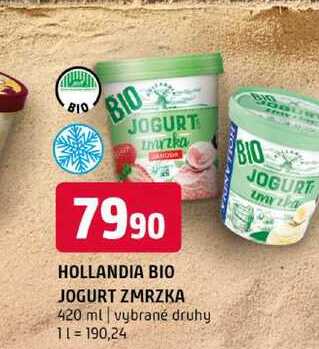 Hollandia Bio jogurt zmrzka 420ml