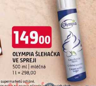 OLYMPIA ŠLEHAČKA VE SPREJI 500 ml mléčná 
