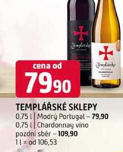TEMPLÁŘSKÉ SKLEPY 0,75l