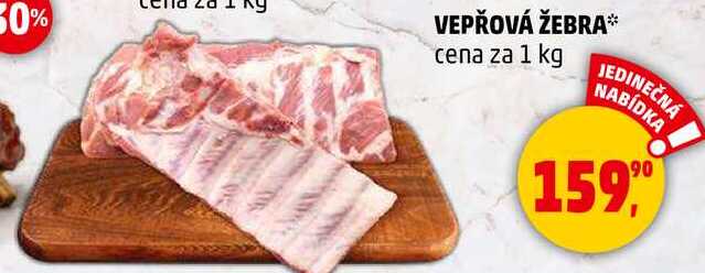VEPŘOVÁ ŽEBRA, 1 kg