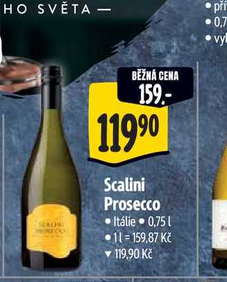  Scalini Prosecco Itálie 0,75 l