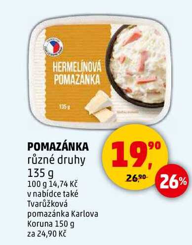 HERMELÍNOVÁ POMAZÁNKA, 135g 