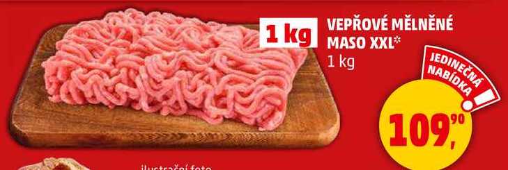 VEPŘOVÉ MĚLNĚNÉ MASO XXL, 1 kg  