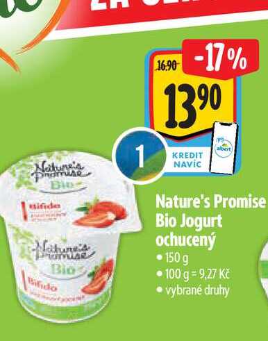   Nature's Promise Bio Jogurt ochucený 150 g 