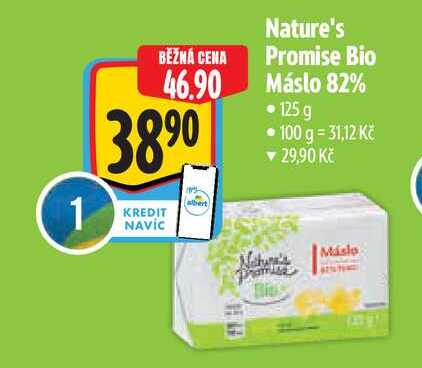   Nature's Promise Bio Máslo 82% 125 g 