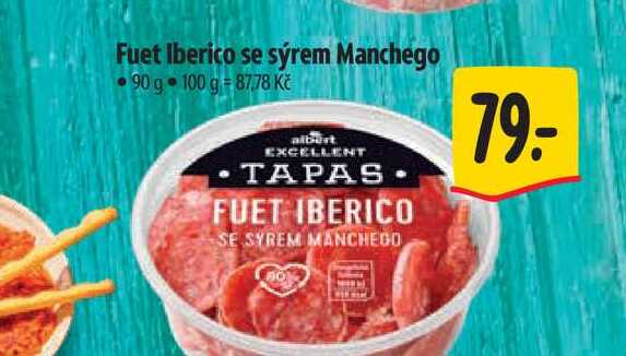 Fuet Iberico se sýrem Manchego 90 g 