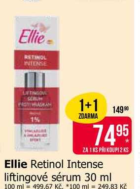 Ellie Retinol Intense liftingové sérum 30 ml